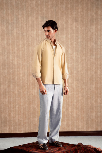 Beige Button Down